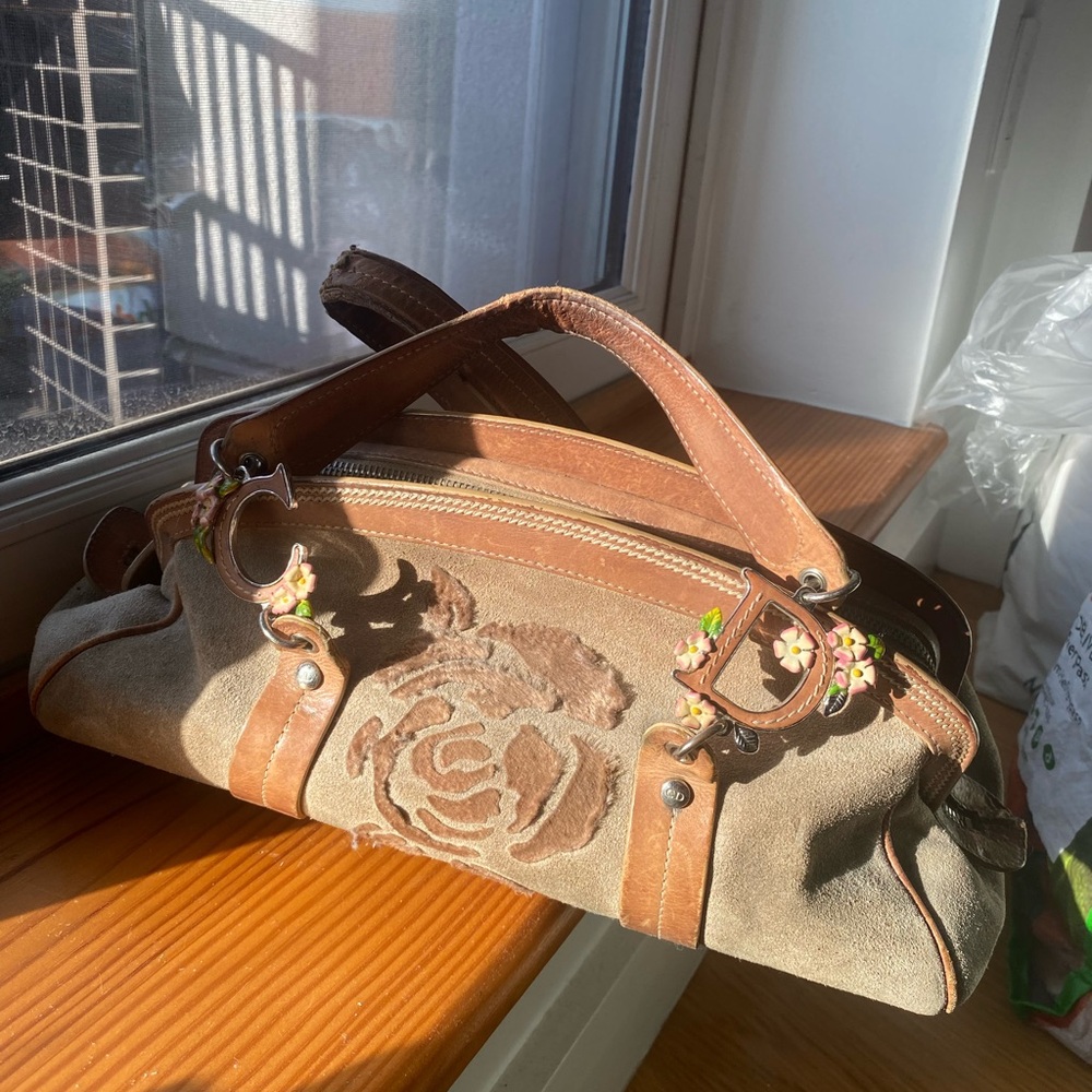 Dior Galliano Suede Doctors Bag